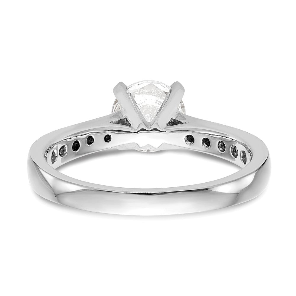 Peg Set Diamond Semi-mount Engagement Rings