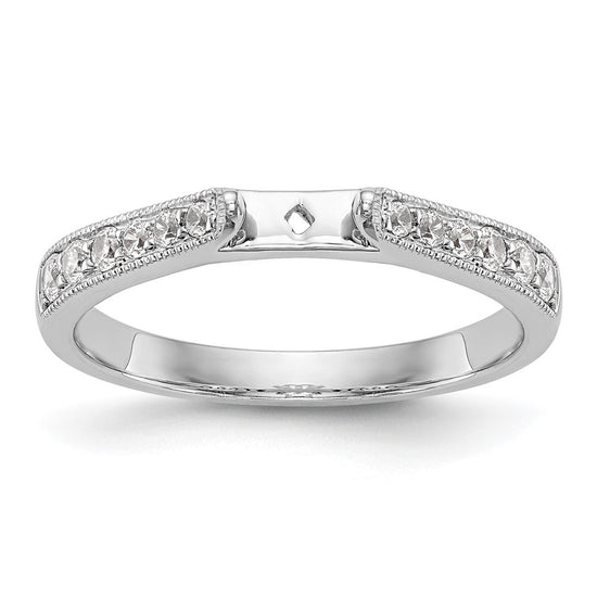 Peg Set Diamond Semi-mount Engagement Rings