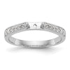 Peg Set Diamond Semi-mount Engagement Rings