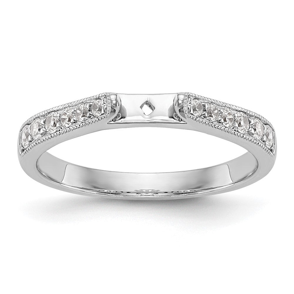 Peg Set Diamond Semi-mount Engagement Rings