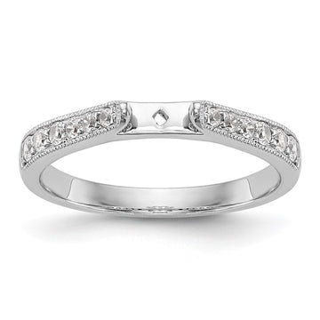 Peg Set Diamond Semi-mount Engagement Rings