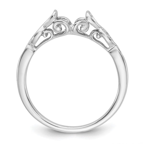Peg Set Diamond Semi-mount Engagement Rings