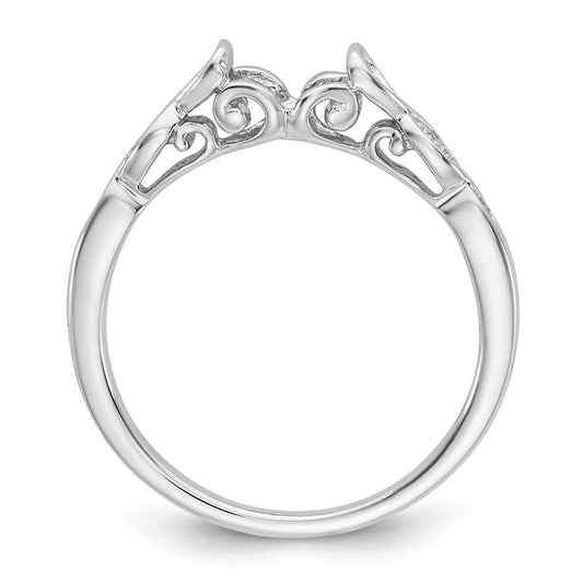 Peg Set Diamond Semi-mount Engagement Rings