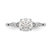 Peg Set Diamond Semi-mount Engagement Rings