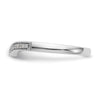 14k White Gold 1/15 carat Diamond Complete Wedding Band