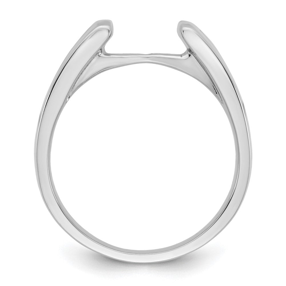 14K White Gold Peg Set 3/8 carat Channel-set Princess Diamond Semi-mount Engagement Ring