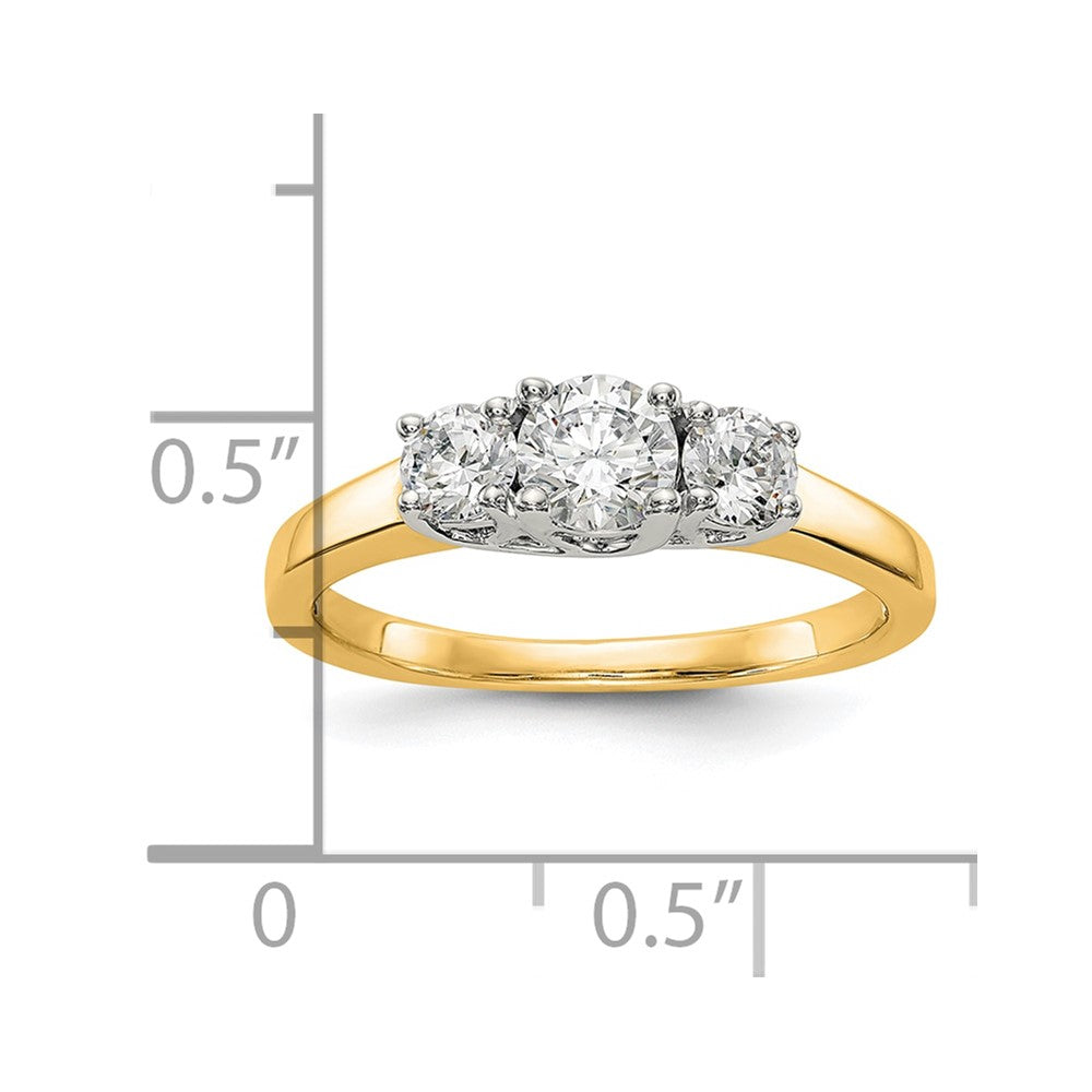3 Stone Diamond Engagement Rings