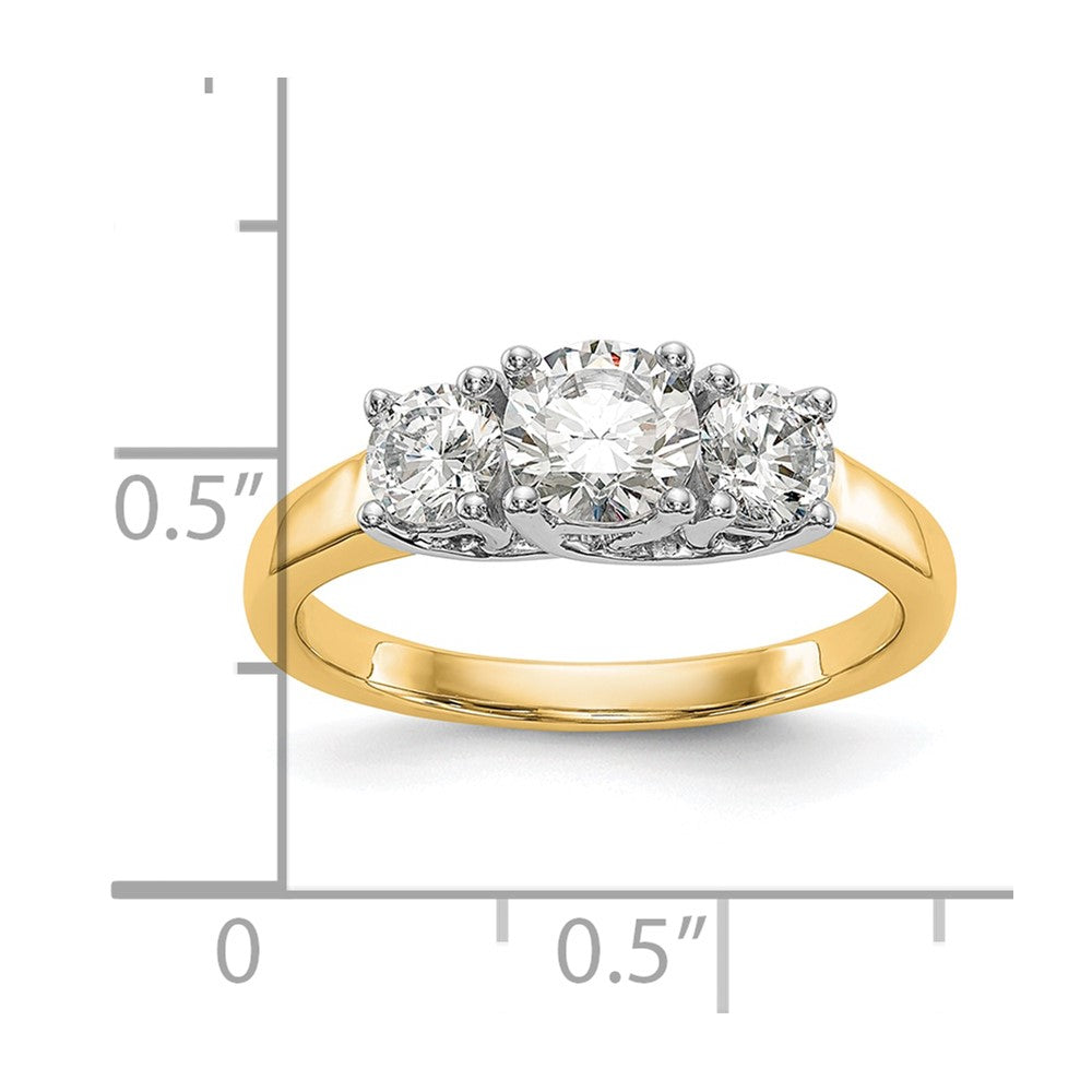 3 Stone Diamond Engagement Rings