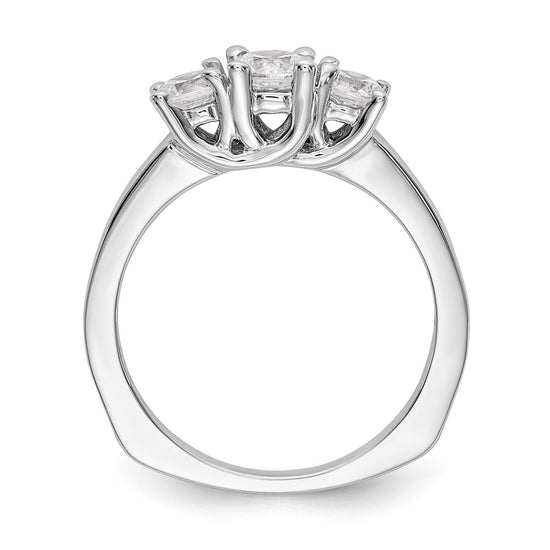 3 Stone Semi-Mount Engagement Rings