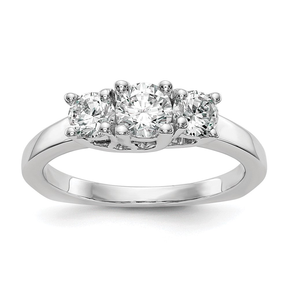 3 Stone Semi-Mount Engagement Rings