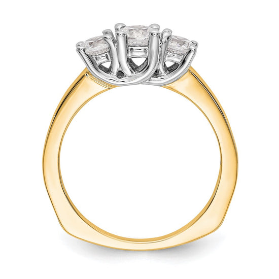 3 Stone Semi-Mount Engagement Rings