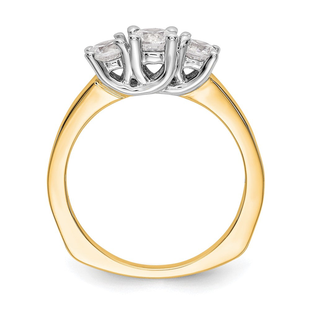 3 Stone Semi-Mount Engagement Rings