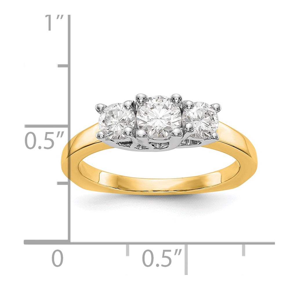 3 Stone Semi-Mount Engagement Rings