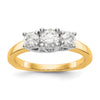 3 Stone Semi-Mount Engagement Rings