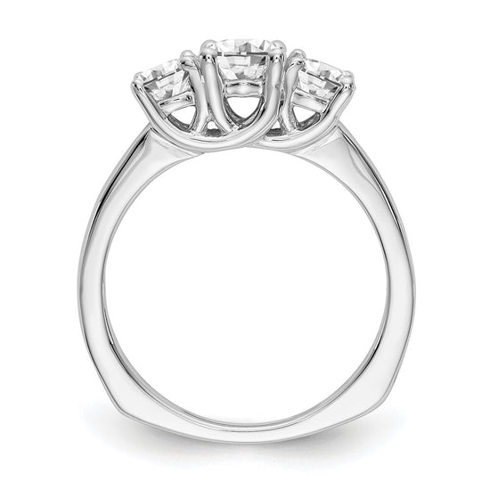 3 Stone Semi-Mount Engagement Rings