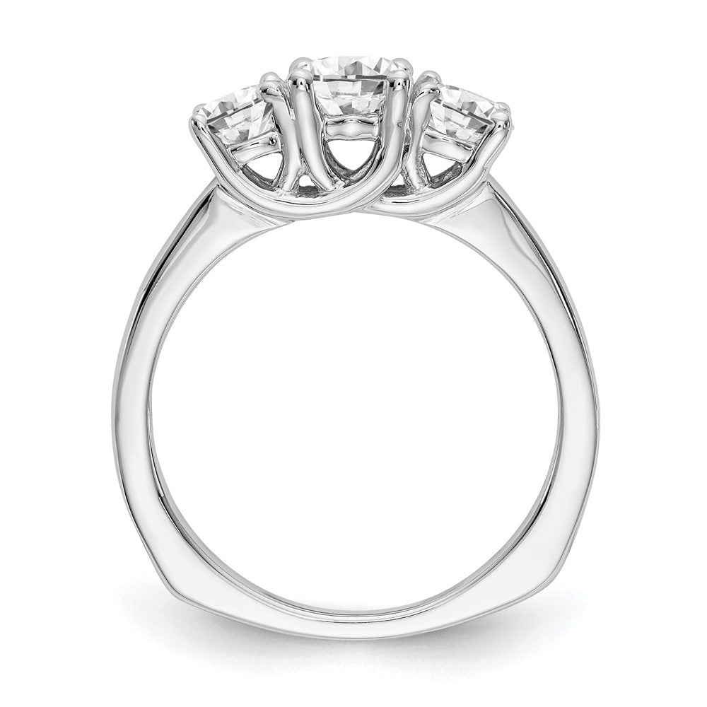 3 Stone Semi-Mount Engagement Rings