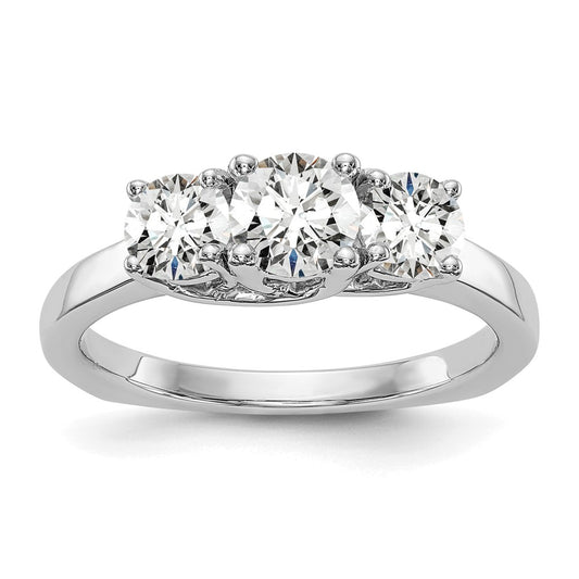 3 Stone Semi-Mount Engagement Rings