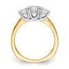 3 Stone Semi-Mount Engagement Rings