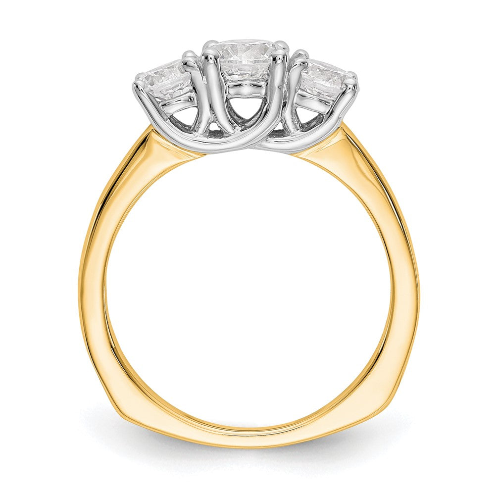 3 Stone Semi-Mount Engagement Rings