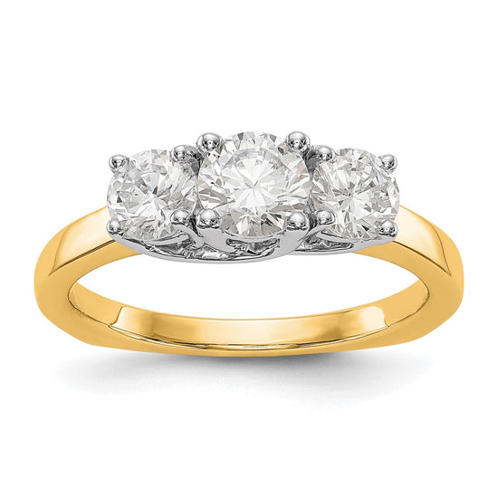 3 Stone Semi-Mount Engagement Rings