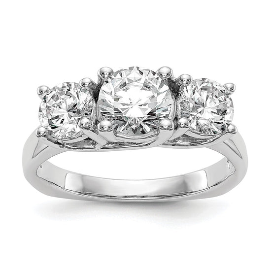 3 Stone Semi-Mount Engagement Rings