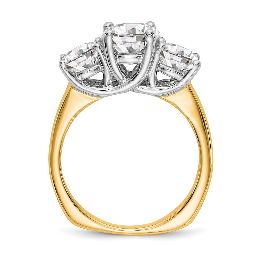 3 Stone Semi-Mount Engagement Rings