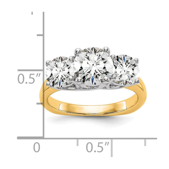 3 Stone Semi-Mount Engagement Rings