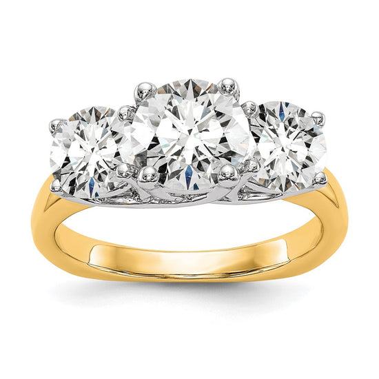 3 Stone Semi-Mount Engagement Rings