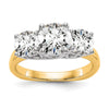 3 Stone Semi-Mount Engagement Rings