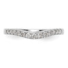 14K White Gold Diamond Wedding Band