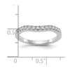 14k White Gold 1/3 carat Lab Grown Diamond VS/SI+ G+ Complete Size 6 Wedding Band