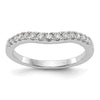 14K White Gold Diamond Wedding Band