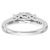 3 Stone Diamond Semi-Mount Engagement Rings