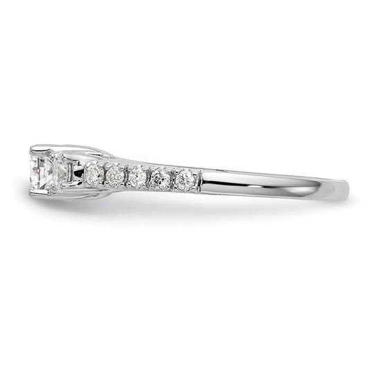 3 Stone Diamond Semi-Mount Engagement Rings