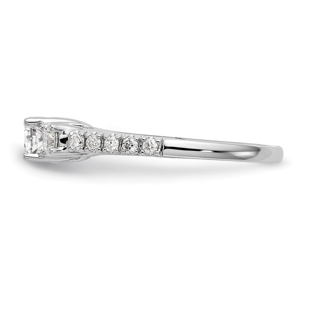 3 Stone Diamond Semi-Mount Engagement Rings