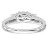 3 Stone Diamond Semi-Mount Engagement Rings