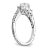 3 Stone Diamond Semi-Mount Engagement Rings