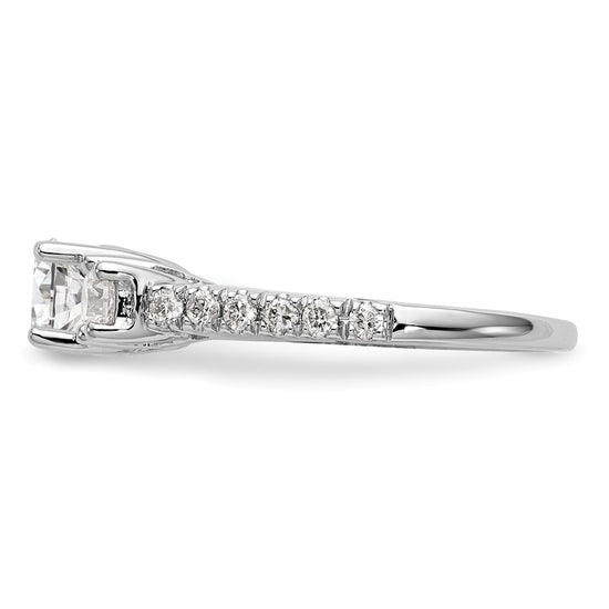 3 Stone Diamond Semi-Mount Engagement Rings