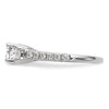 3 Stone Diamond Semi-Mount Engagement Rings
