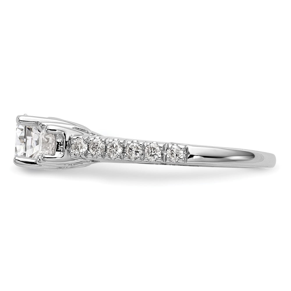 3 Stone Diamond Semi-Mount Engagement Rings
