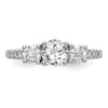 3 Stone Diamond Semi-Mount Engagement Rings