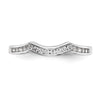 14k White Gold 1/5 carat Lab Grown Diamond VS/SI+ G+ Complete Wedding Band