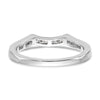 14k White Gold 1/5 carat Lab Grown Diamond VS/SI+ G+ Complete Wedding Band