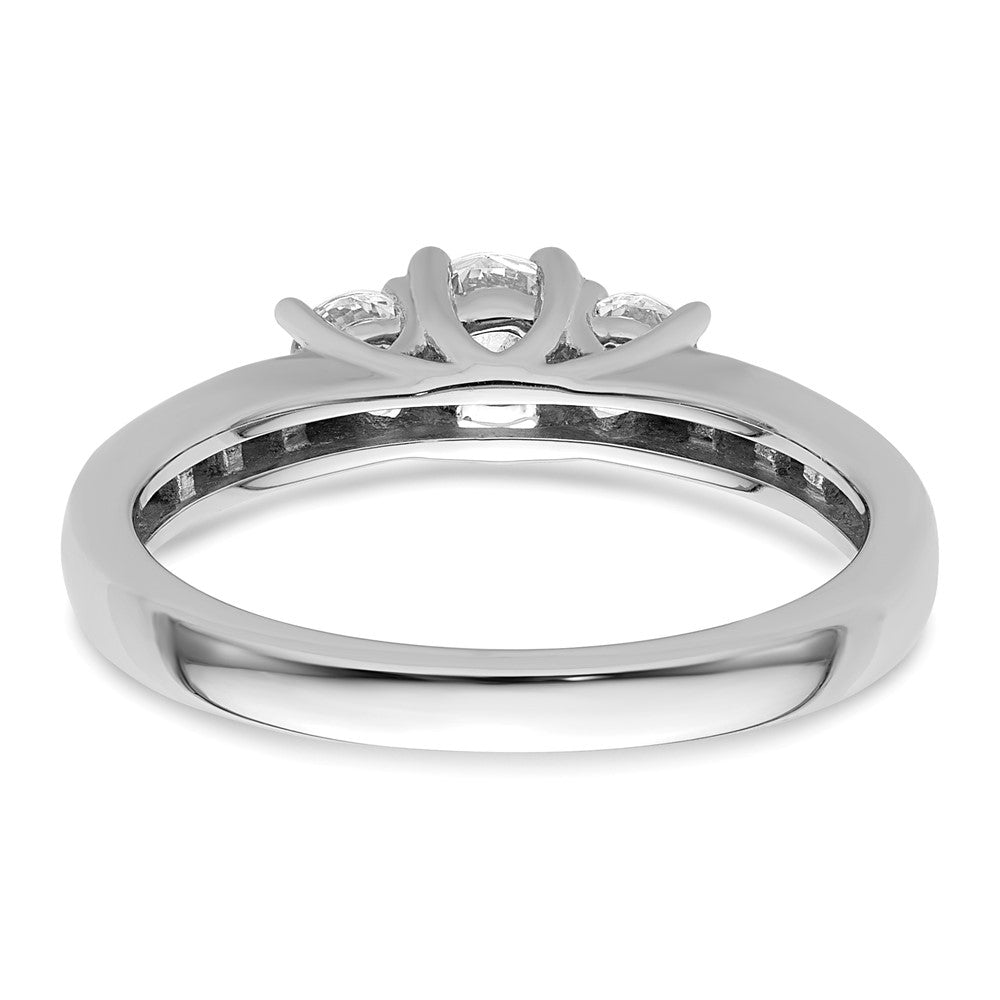 3 Stone Diamond Semi-Mount Engagement Rings