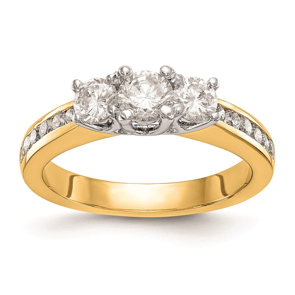 3 Stone Diamond Semi-Mount Engagement Rings