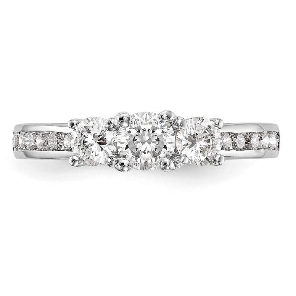3 Stone Diamond Semi-Mount Engagement Rings
