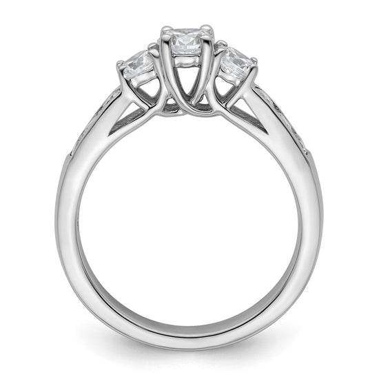 3 Stone Diamond Semi-Mount Engagement Rings