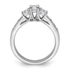 3 Stone Diamond Semi-Mount Engagement Rings