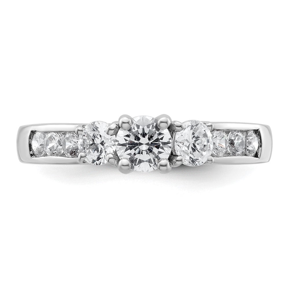 3 Stone Diamond Semi-Mount Engagement Rings