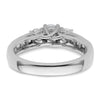 3 Stone Diamond Semi-Mount Engagement Rings